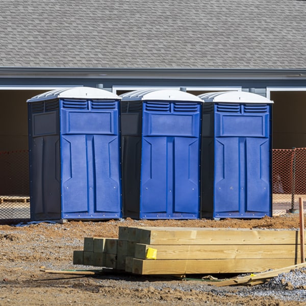 what is the maximum capacity for a single porta potty in Antler